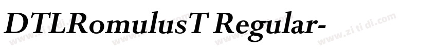 DTLRomulusT Regular字体转换